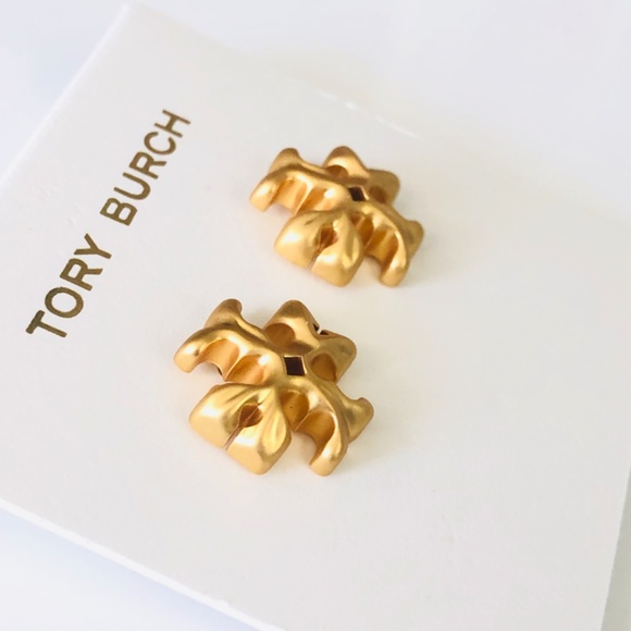 New Tory Burch Roxanne Stud Earrings - Picture 3 of 6